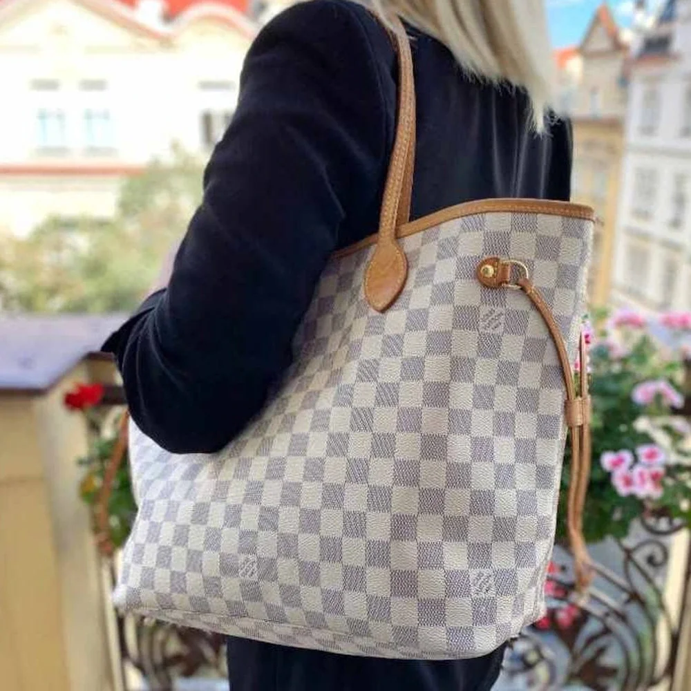 💎✨Authentic✨💎 Louis Vuitton Neverfull MM Damier Azur - Picture 4 of 14